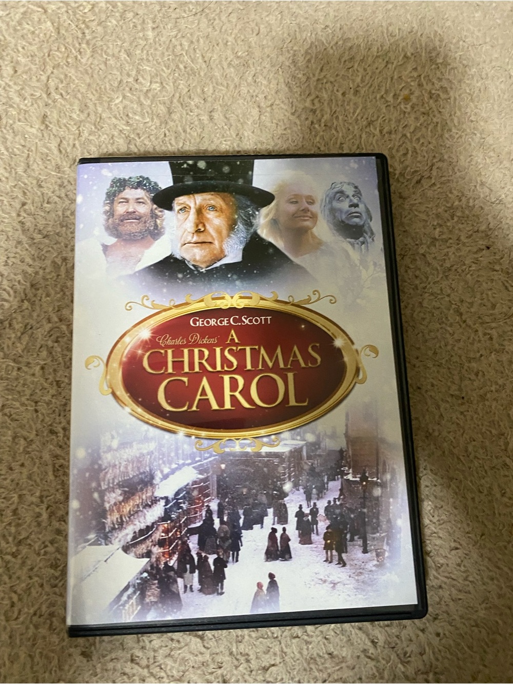 A Christmas Carol (George C. Scott) DVD - Red & Gold Cover